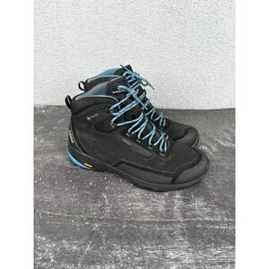 Asolo Nuuk GV ML Womens Hiking Boots Size 8 Black Blue Moon Lace Up Round Toe